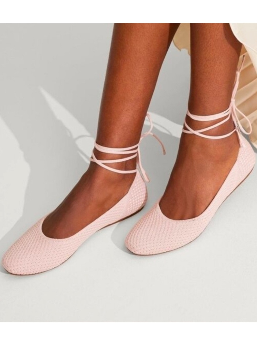 Rothy’s Strappy Ballerina Pink Ballet Flats